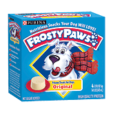 Purina Frosty Paws original flavor, 4 frozen dog treats Left Picture